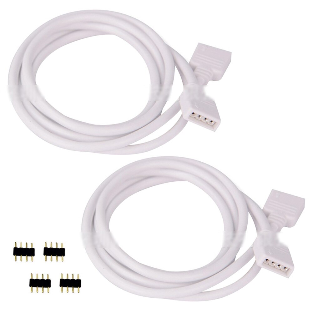 1.5m rgb branco profissional uv cabo de luz tira rfid bloqueando 4pin linha de extensão cabo de conexão de baixa tensão