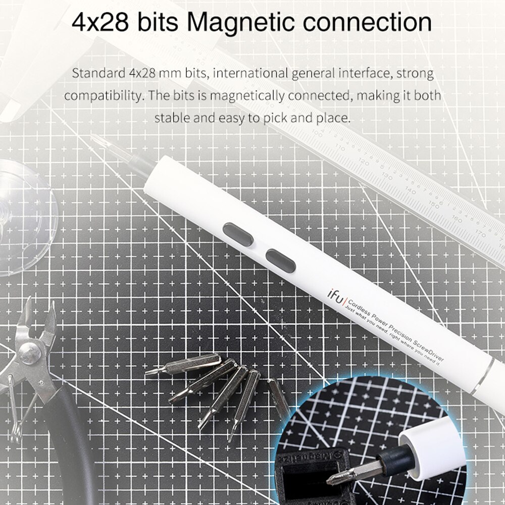 Mini Electric Screwdriver Rechargeable Power Screw Driver Kit 500mAh Lithium Battery Adjustable Torsion