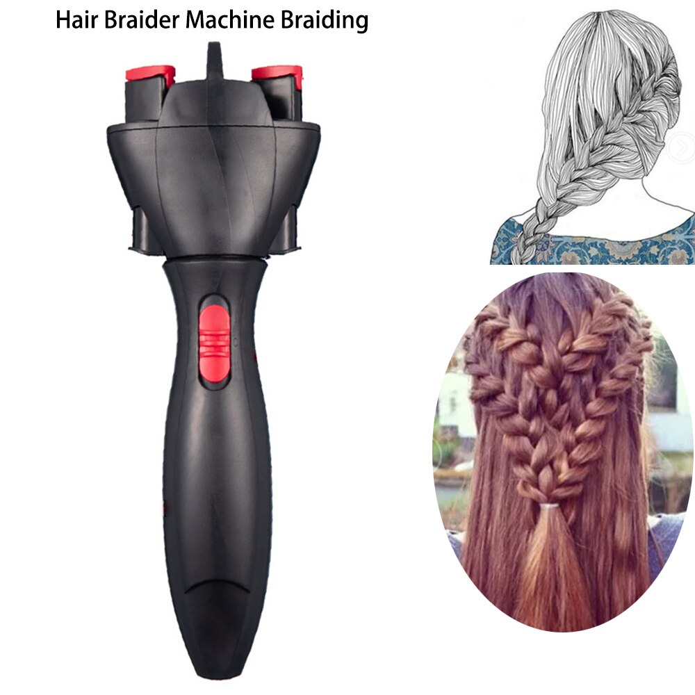 Elektrische Haar Styling Tool Automatische Gebreide Apparaat Haar Braider Styling Twee Strengen Twist Vlecht Maker Haar Diy