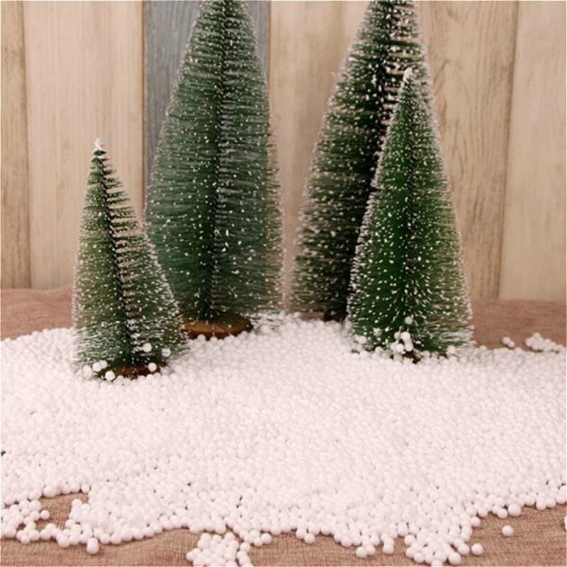 1 Pcs Eenvoudige Witte Schuim Sneeuwvlok Diy Decoratie Kunstmatige Sneeuw Sneeuwvlokken Super Party Magic Prop Christmas Party Decoratie