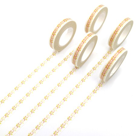 1Pcs Diy Galaxy Flower Tape Decoration Roll Diy Washi Decorative Sticky Paper Masking Tape Self Adhesive Tape Scrapbook Tape: 7