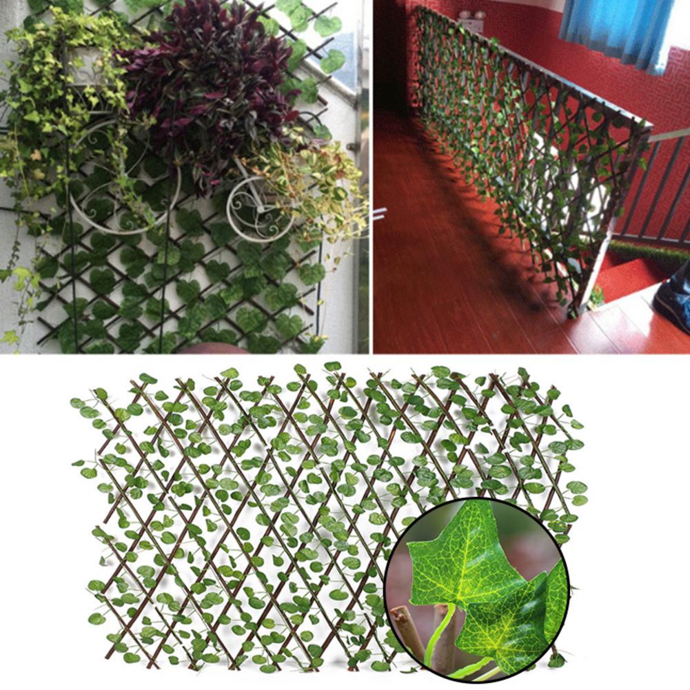 Trellis Retractable Fence UV Protected Privacy Screen for Outdoor Indoor Use Garden Fence Backyard Home Decor Greenery Walls