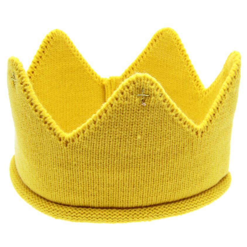 Leuke Baby Jongens Meisjes Crown Knit Hoofdband Hoed Unscreen Baby Meisje Hoed Lente Baby Accessoires Dropshopper: D