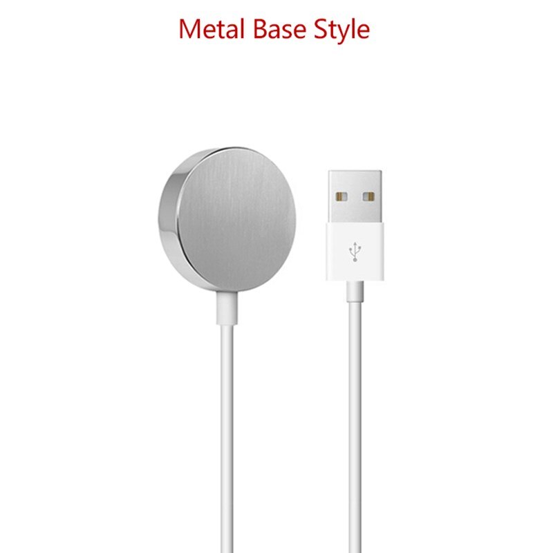 Portable QI Smart USB Watch Charger Cable Magnetic Wireless Charging Dock for Apple IWatch Series 7 6 5 4 3 2 SE Applewatch Cord: Metal Watch Charge
