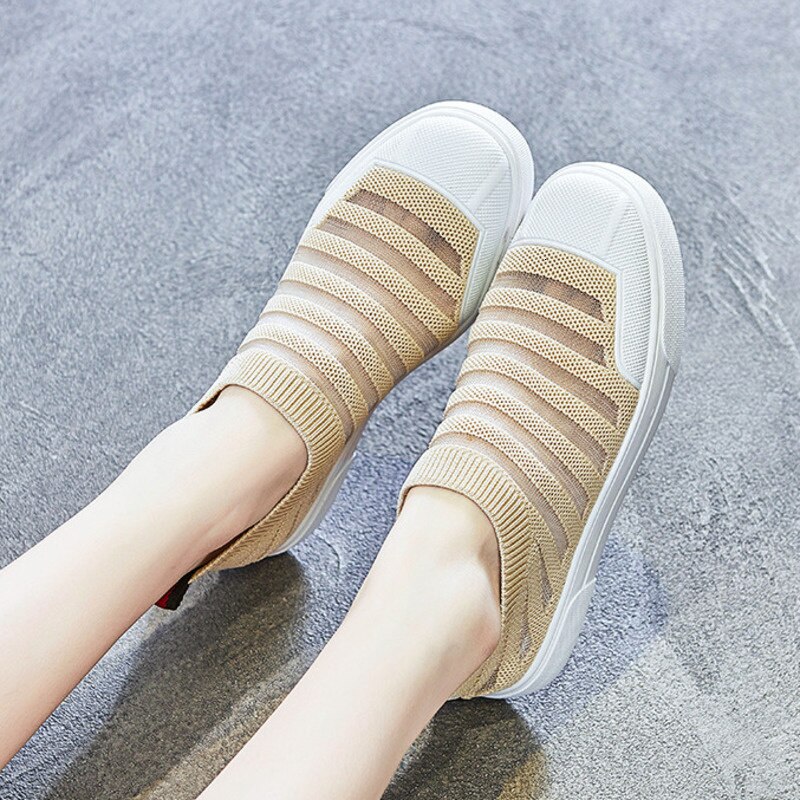 Skateboard Schuhe Frauen Weiß Super Licht Unterhose Auf Socke Turnschuhe Frühling Sommer Ich bin Freien Sportlich Sport Schuhe Fitnessstudio Trainer Wohnungen