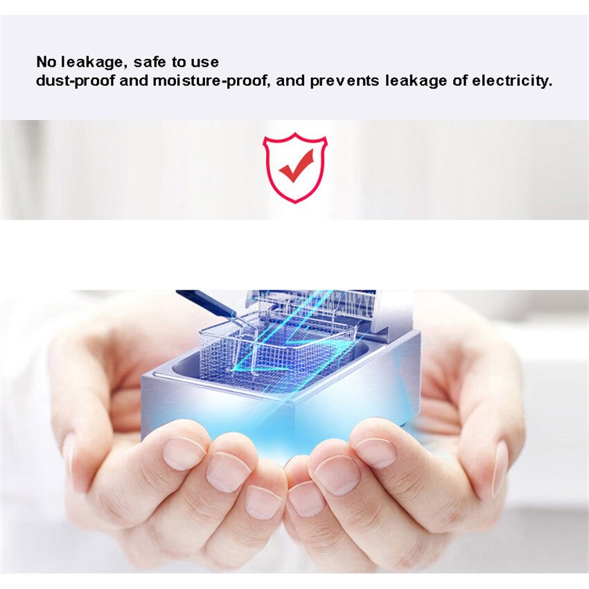 10L Stainless Steel Commercial Electric Deep Fryer Stove Single Cylinder Smokeless Chicken Dough French Fries Frying Machine