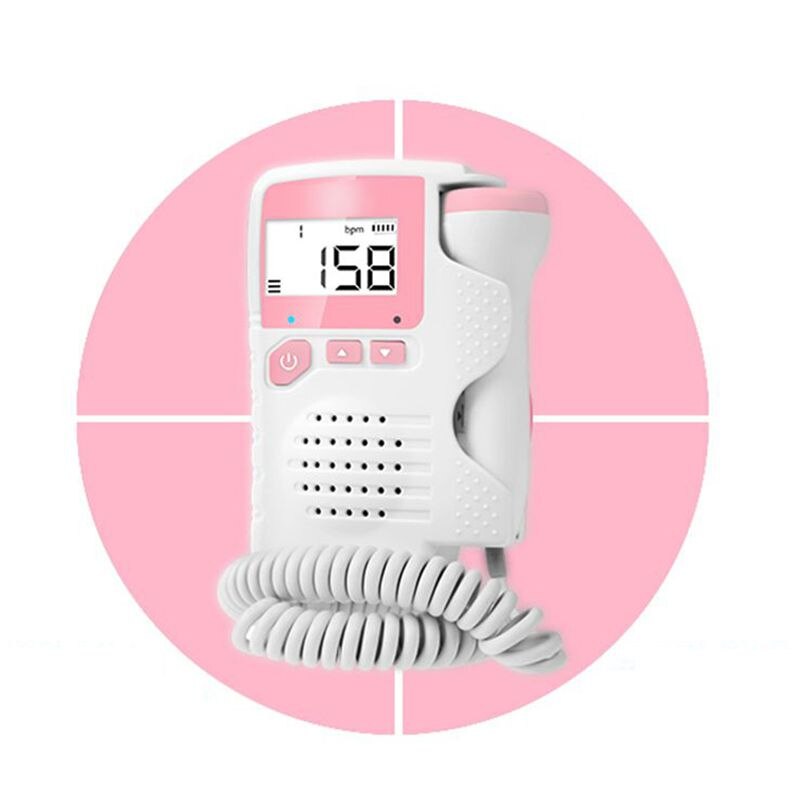 2.0MHz LCD Digital Prenatal Fetal Doppler Heart Sound Monitor Screen Display Tester Detector Pregnant FetalPulse Meter Monitors