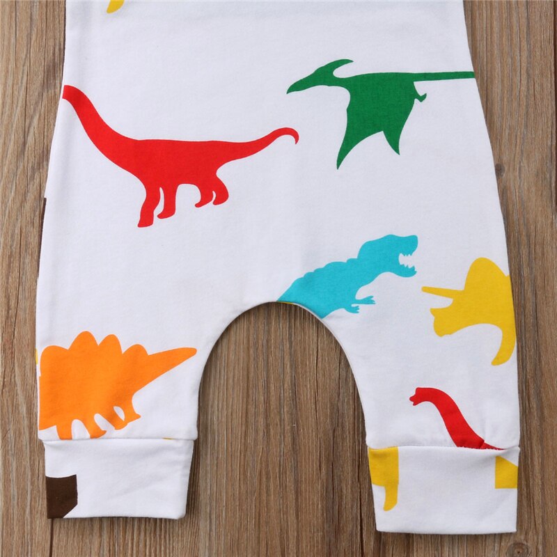 Zomer Pasgeboren Baby Jongens Meisjes Romper Dinosaurus Mouwloze Jumpsuit Sunsuit Kleding Peuter Kids Outfit