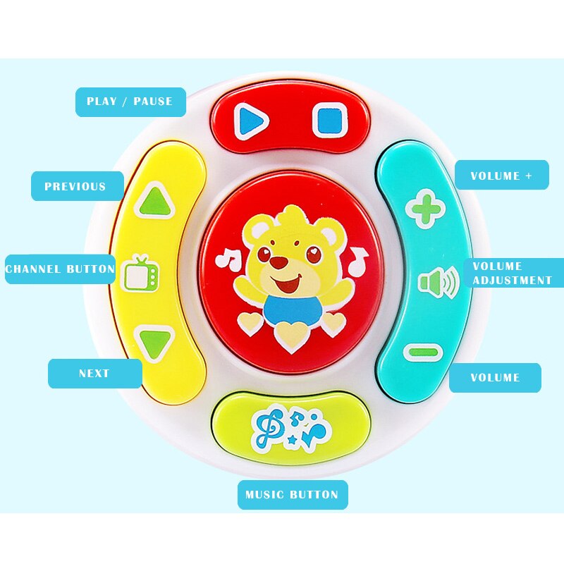 Baby Simulatie Tv Afstandsbediening Mobiele Telefoon Speelgoed Kinderen Educatief Muziek Leren Speelgoed NSV775
