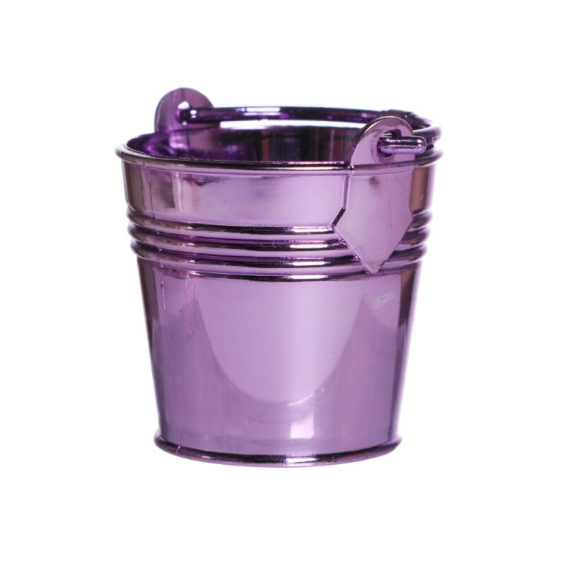 Small Plastic Bucket Tinplate Mini Keg Barrel Outdoor Garden Watering Flower Container Bathroom Kitchen Household Water Bucket l: A11