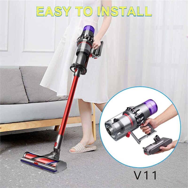 Støvsuger batteri til dyson  v6 v7 v8 v10 v11 erstatning original batteri  sv11 sv10 sv12 sv14 (v11 nyeste snap type)