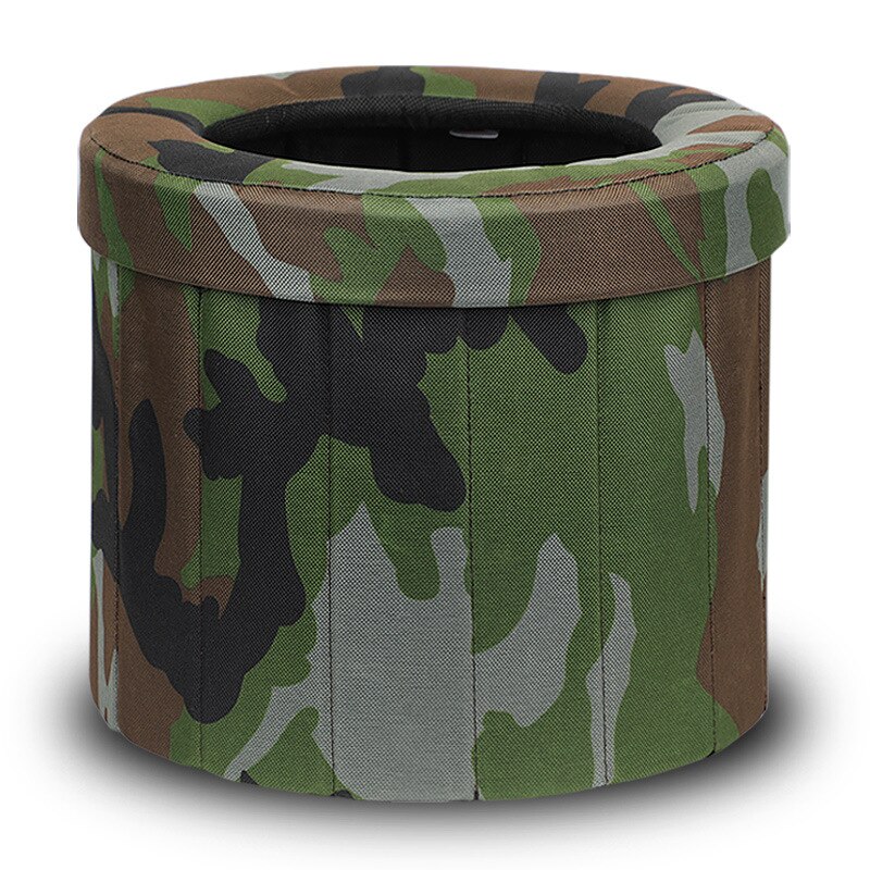 Draagbare Vouwen Wc Auto Wc Outdoor Mobiele Wc Volwassen Urine Zak Zelf Rijden Auto Mannen En Vrouwen commode Toiletbril: Large ellipse