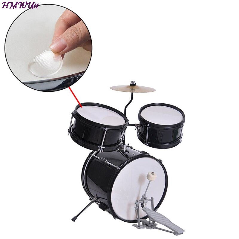 Useful Transparent Snare Drum Mute Pad Drum Damper Gel Pads Snare Tom Drum Muffler Mute Percussion Instrument Acc