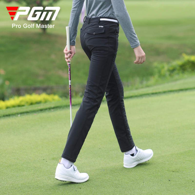 Pgm Vrouwen Winter Dikke Plus Fleece Golf Broek Warme Vrouwelijke Casual Katoenen Broek Dames Slim Fit Lange Broek Kleding Joggingbroek