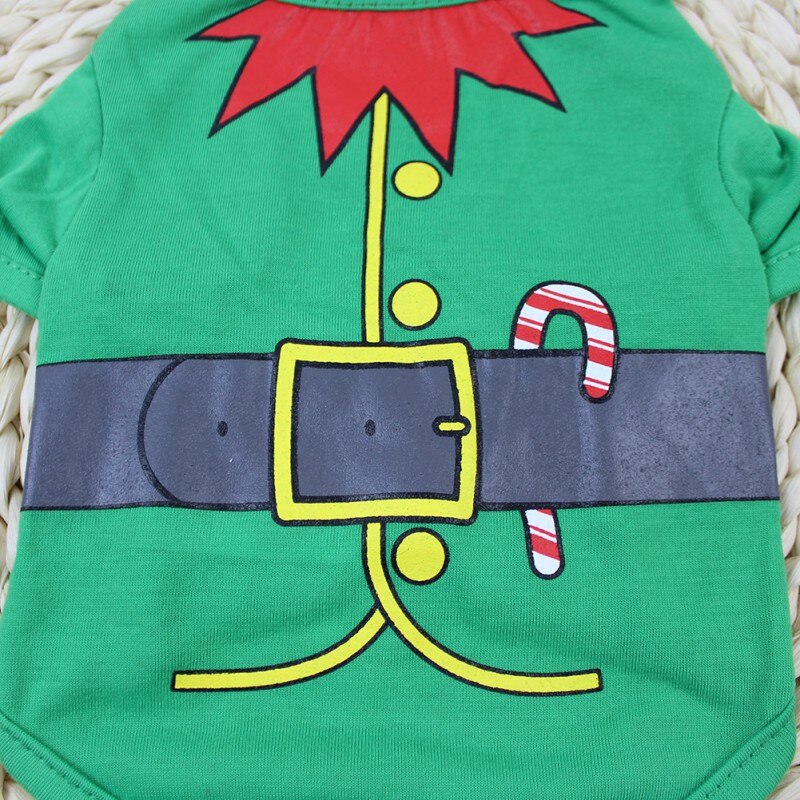 WINTER Pets Dog Clothes Christmas Bones Dog Pet Vest Puppy Cotton T Shirts Dog Shirts Dog Supplies