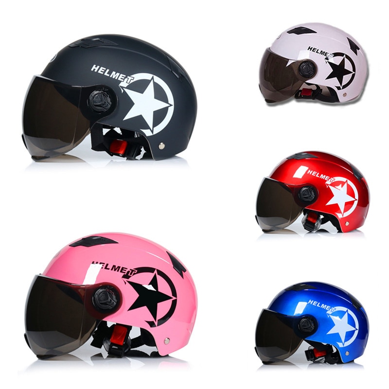 Motorrad Helm Rolle Fahrrad offen Gesicht Halb Baseball Kappe Anti-Uv Sicherheit Harte Hütte Moto-Cross Helm Radfahren Fahrrad Ausrügestochen