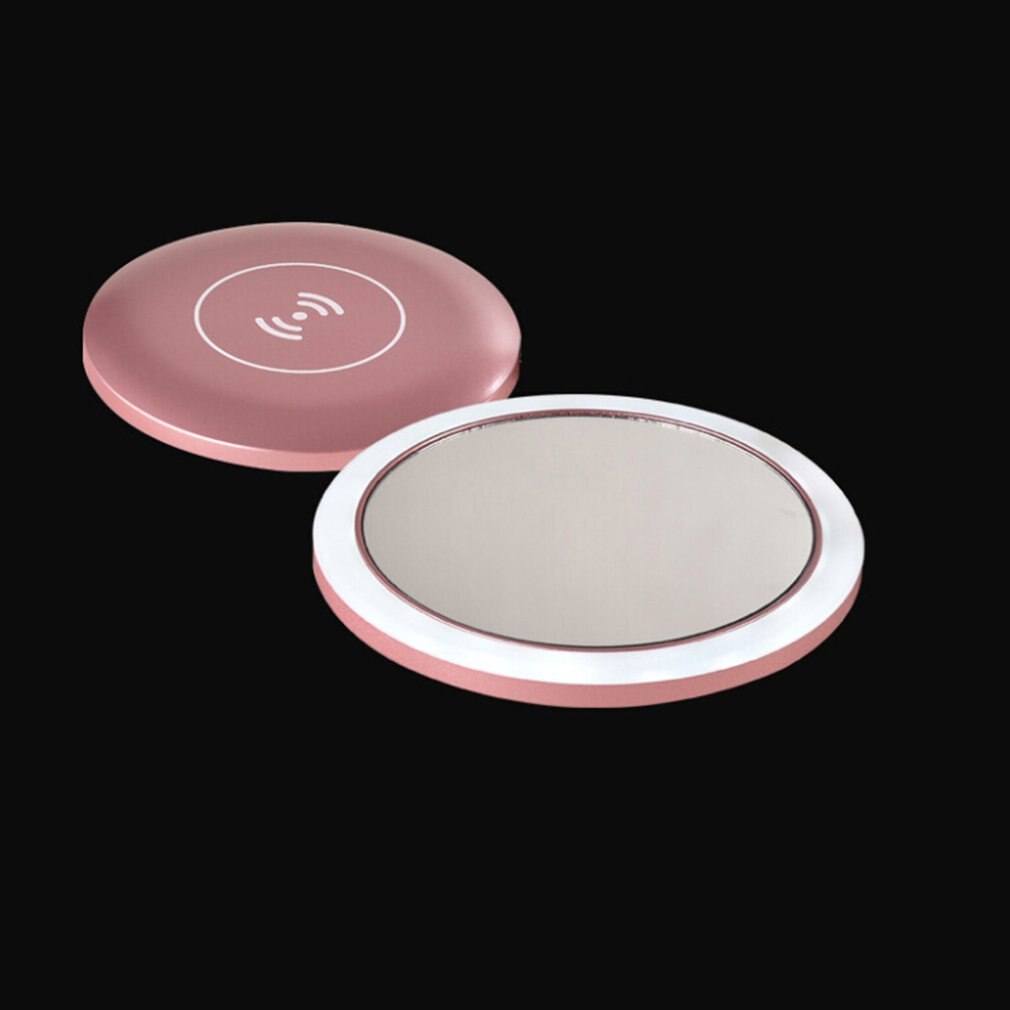 Wireless Charging Mirror Led Smart Makeup Mirror Portable Makeup Mirror 360 Degree Ring Fill Light Makeup Mirror