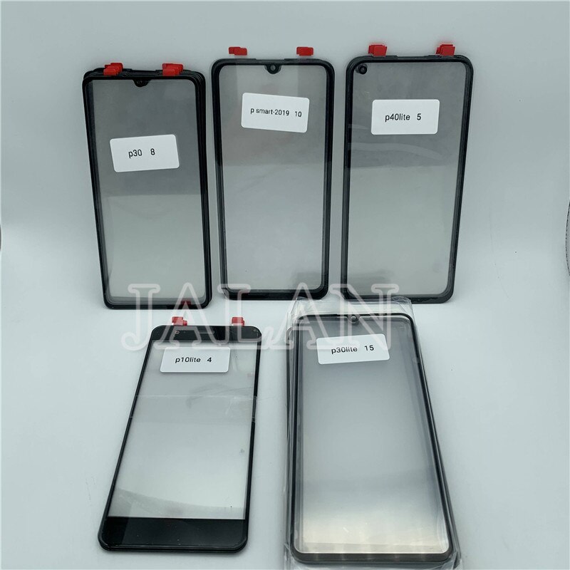 5Pcs Glas Met Oca Voor Huawei P9 P10 Lite / P20 Pro /P30 P40 Lite / P Smart plus/Psmart Z Beschadigd Touch Screen Reparatie