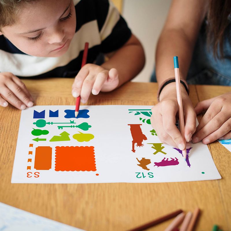 36 Stks/set Journal Tekening Sjabloon Stencil Schilderen Embossing Scrapbooking Diy Dagboek Decoratieve Art Craft