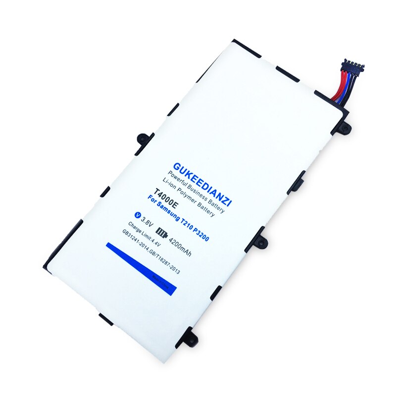 GUKEEDIANZI T4000E 6000mAh batería para Samsung Galaxy Tab 3 7,0 SM T210 T211 T215 GT P3210 P3200 de litio Tablet PC baterías