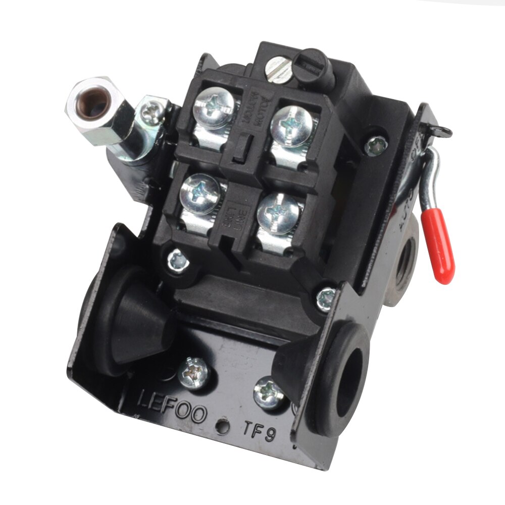 Lefoo Air Compressor Pressure Switch Control 95-125 PSI 4 Port