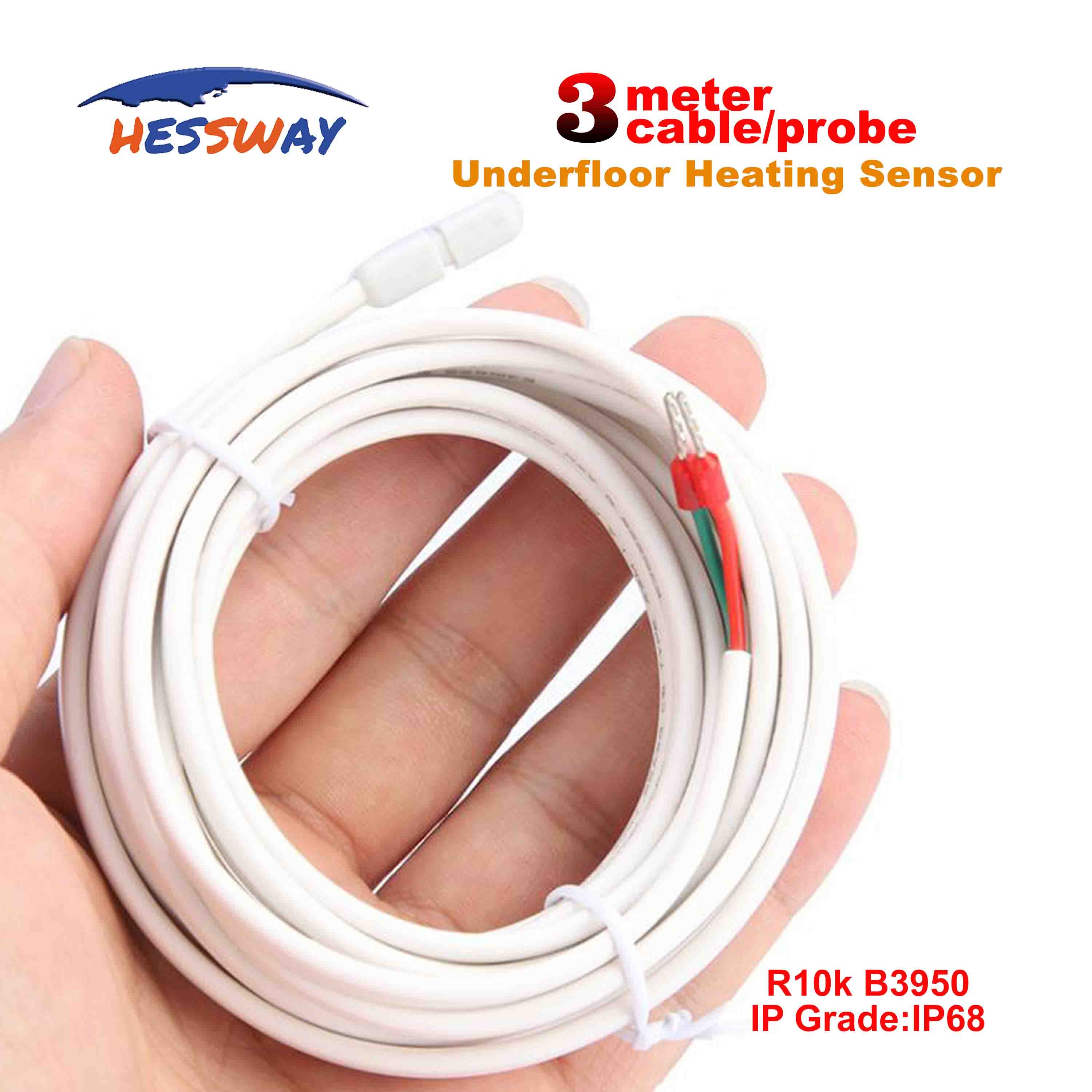 3M Kabel Thermistor 3950 Ntc Vloerverwarming Temperatuur Sensor Voor Probe Pin
