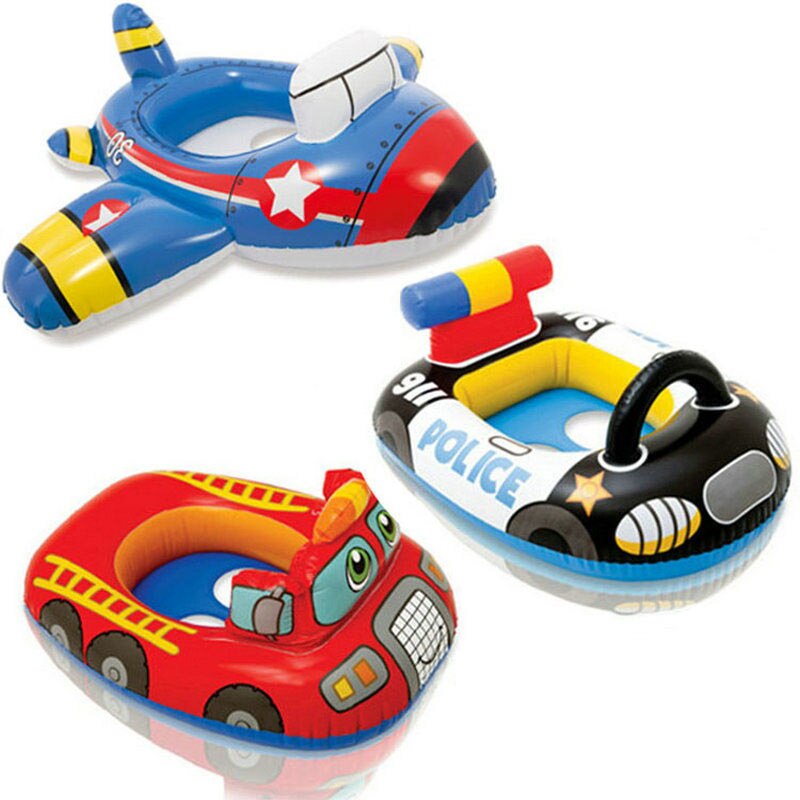 Flotador de asiento de natación con forma de dibujos animados para niños, anillo inflable para natación, accesorios para piscina de verano, círculo de seguridad