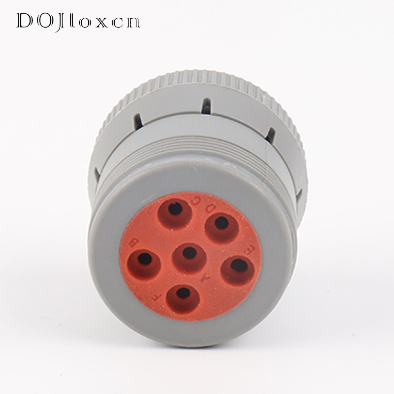 1-2 Sets 6 Pin Male Female Connector ROHS Environmental Protection IP68 Waterproof Flame Retardant HD16-6-12S-B010 HD10-6-12P