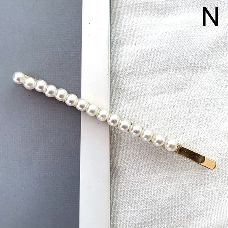 Full Pearl Hair Clips Pins For Women Girls Hairpins Barrette Korean Metal Hairgrip Hair Accessories: N