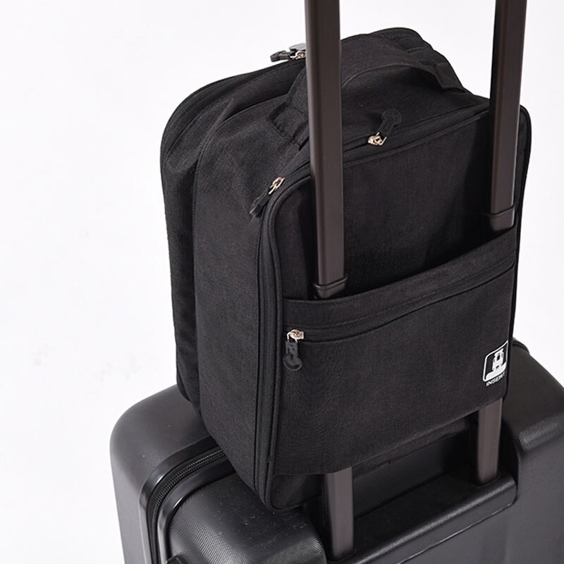 2022 sorte grå bærbare skotaske til rejser vandtæt opbevaringsorganisator kuffertorganisatorer rejsesko opbevaringstaske