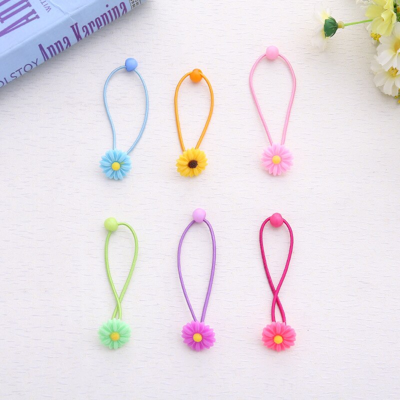 10PCS Hairpins Small Flowers Gripper Children 4 Claws Plastic Hair Clip Clamp for Baby Girls Hair Accessories