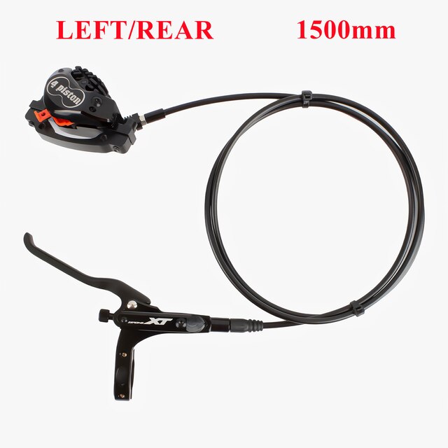 Nollställande mtb 4 kolv hydraulisk skivbroms xt med kylning full meatal pads cnc tech mineral oil broms för am enduro  e4 zee  mt200: Lr