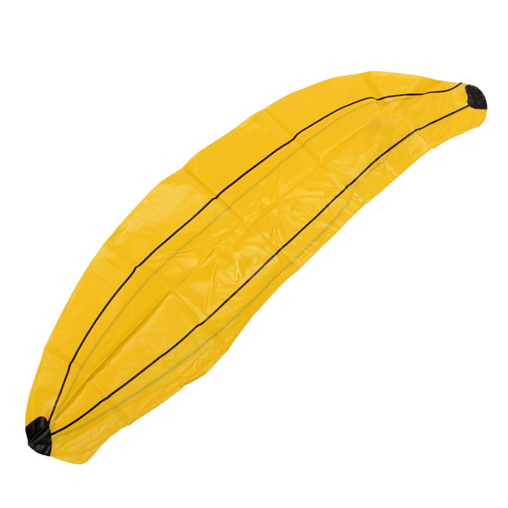 ZTOYL Lovely Inflatable Banana PVC Blow up Tropical Fruit Toy Kids Party 66cm Easy inflated with mouth via valve