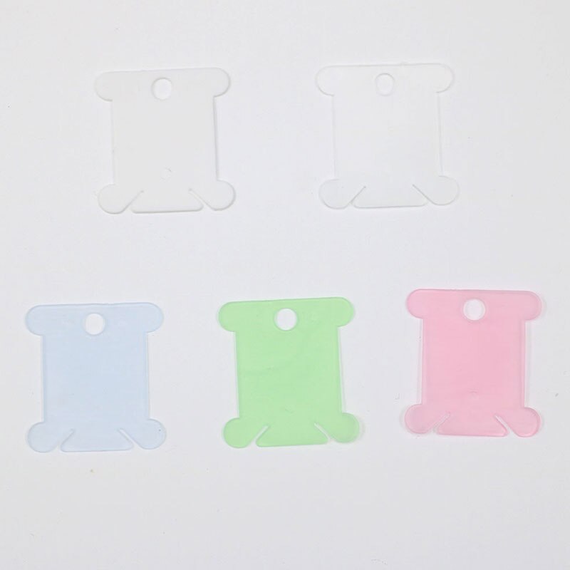 120pcs/pack Embroidery Floss Craft Thread Bobbin Cross Stitch Storage Holder Plastic Sewing Thread Board Card Craft Kit