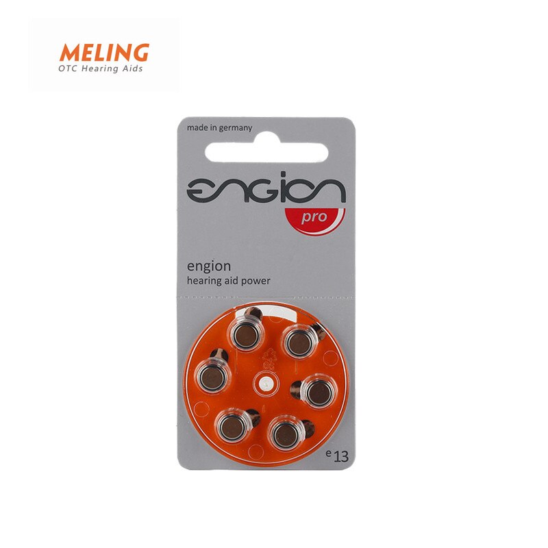 Meling ENGION Zinc Air 1.4V Battery for BTE ITE Hearing Aid e13/A13/PR48 Performance Hearing Aid Batteries made in Germany