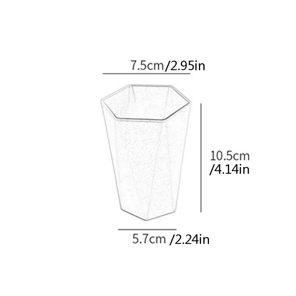 Wheat Straw Rhombus Cup Brushing Cup Mouth Cup Household Couple Toothbrush Cup Maixiang Washing Cup