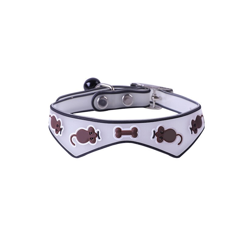 Collier lumineux en Silicone Fluorescent pour chat, avec cloches, anneau de cou pour chien et chat, accessoires lumineux Anti-perte: brown mouse