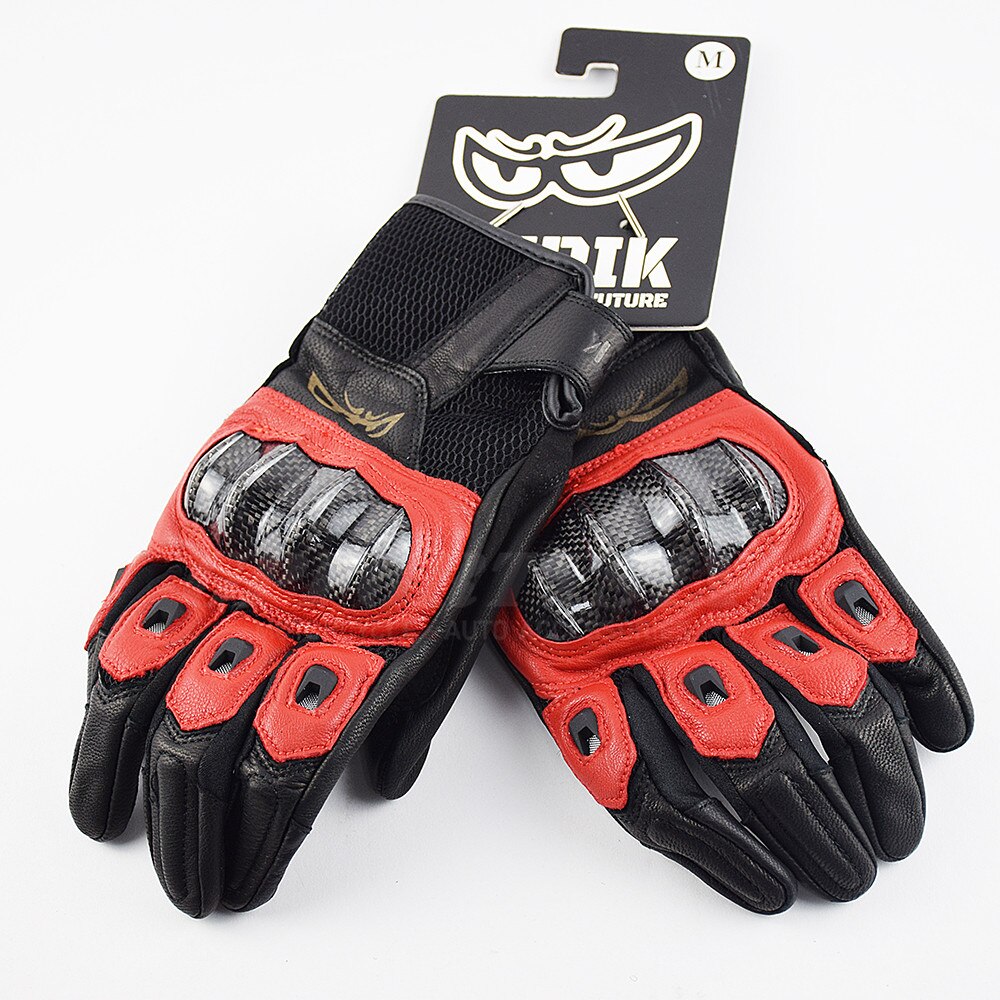 BERIK – gants de Moto en cuir pour hommes, classiques rétro, gants de protection en coque de carbone, gants de Motocross
