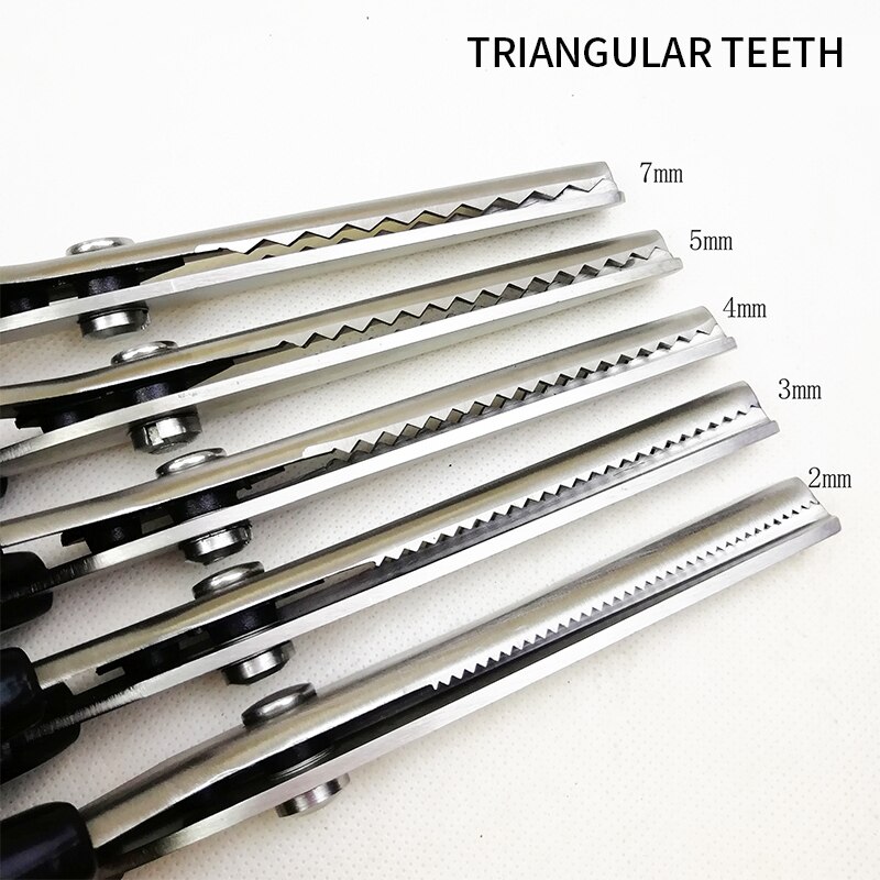 Stainless Steel Pinking Shears Handled Crafts Dressmaking Zig Zag Cut Scissors Sewing Scissors Fabric