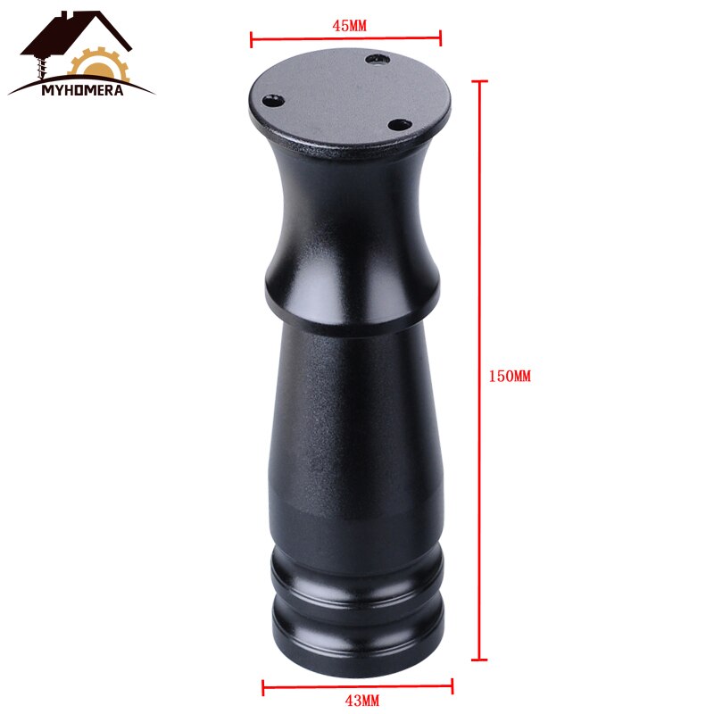 Myhomera 80mm-150mm Möbel Füße Bein Einstellbare Schrank Sofa Beine Aluminium Schrank Kaffee Tee Tisch Schlecht Schutzhülle fuß: Farbe A 150mm