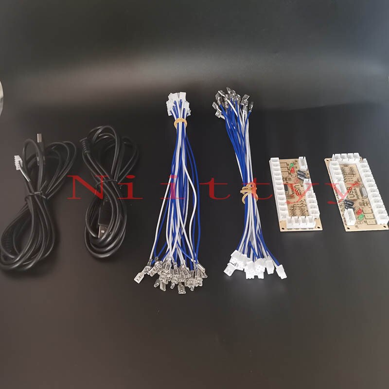 2 spieler Null Verzögerung Arcade DIY KIT USB ENCODER PC ZU JOYSTICK FÜR 4way & 8way ZIPPY JOYSTICK & 4,8 MM TASTE: YELLOW