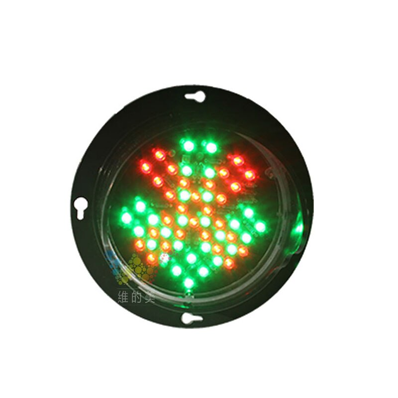 Module de circulation pour la sécurité routière, dc 12v, 100MM, croix rouge, flèche verte, led