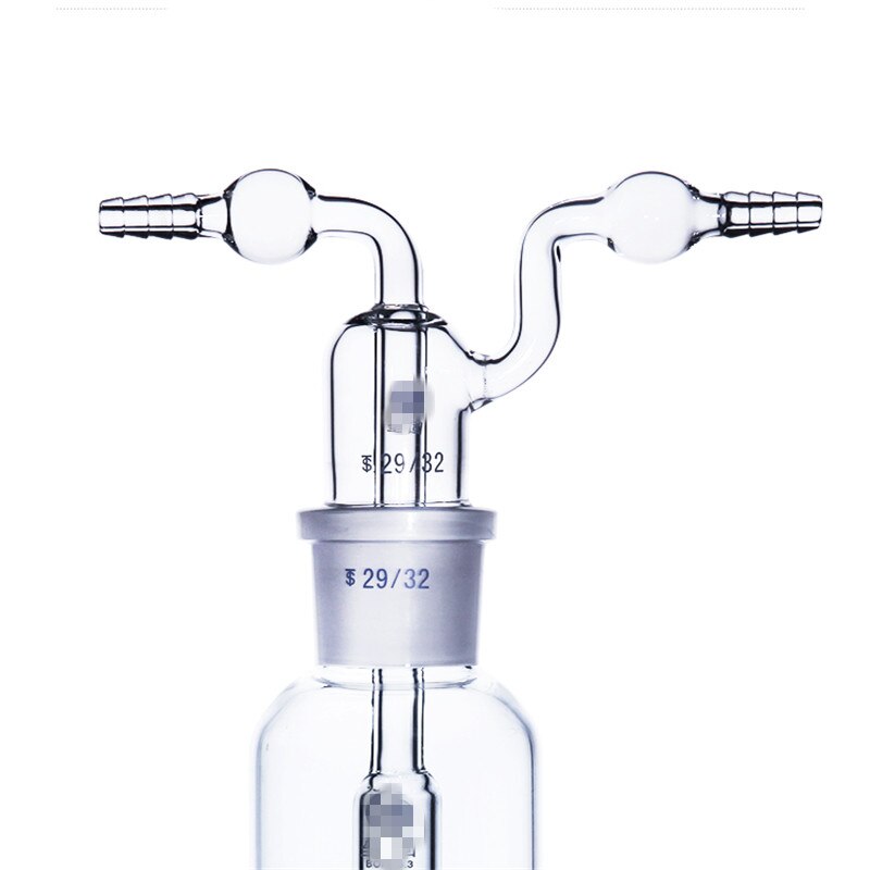 60/125/250ml Monteggia Gas Washing Bottle Glass Porous Lab Chemistry Laborotary