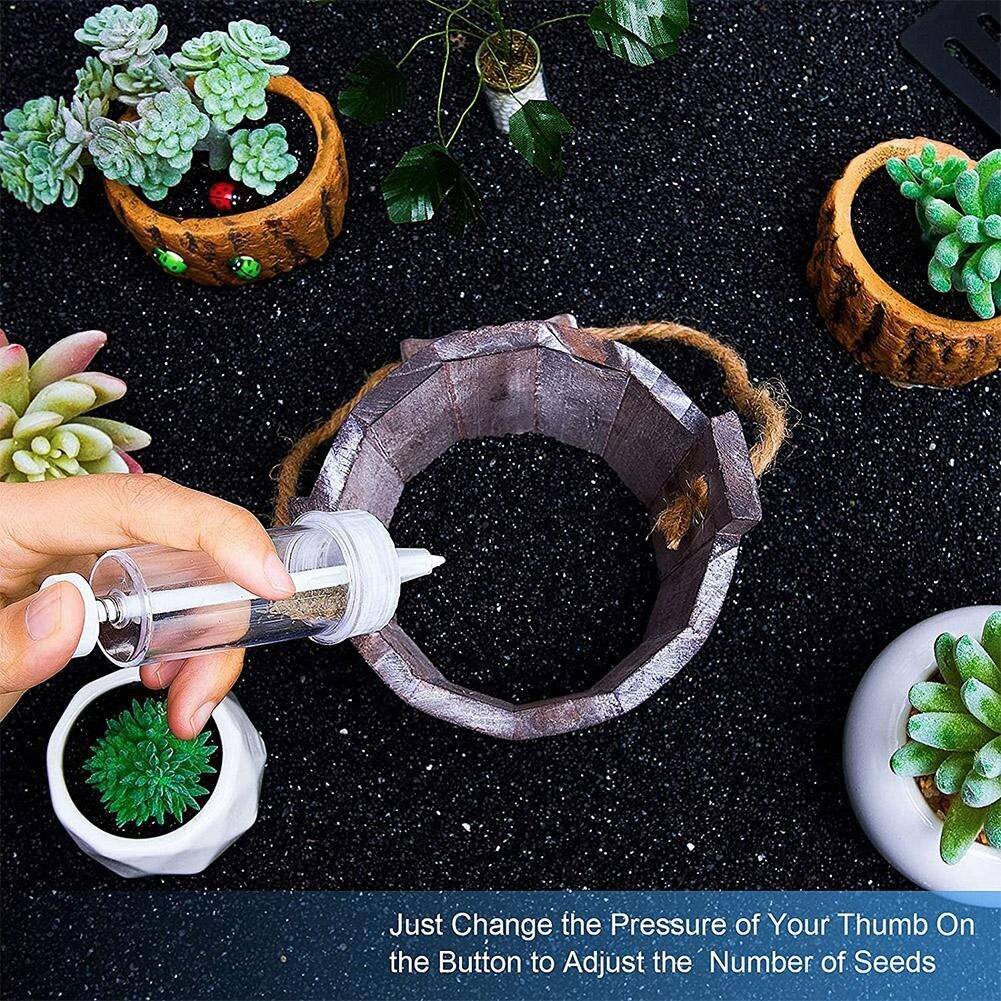 Hand Plastics Farm Garden Gardening Supplies Mini Sower, Hand-held Garden Sowing Supplies Sowing Tool