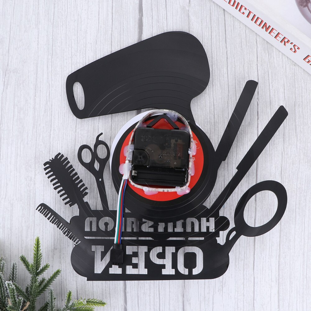 1Pc Wandklok Stijlvolle Chic Leuke Vinyl Record Wandklok Grappige Wandklok: As Shown