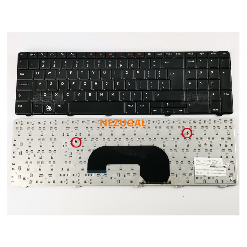 US English keyboard for Dell inspiron 17R N7010 laptop keyboard replacement