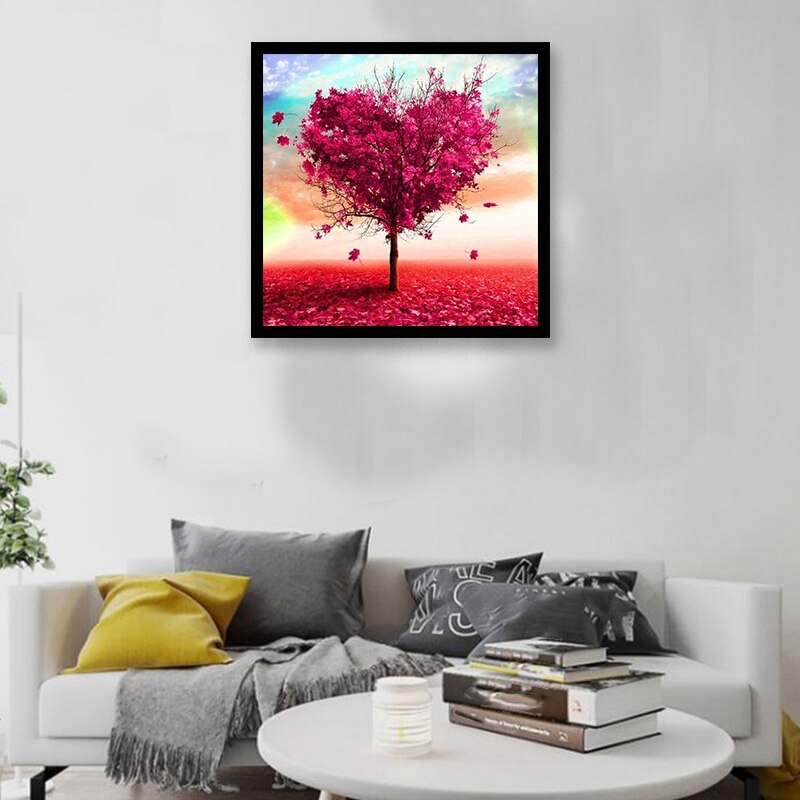 Paint By Numbers Kits for Adult, DIY Canvas Painting for Adults Beginner-Love Tree