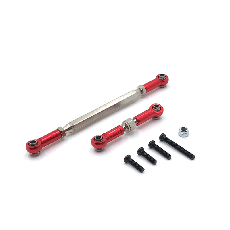 Metal Adjustable Steering Linkage Servo Link Pull Rod for WPL C14 C24 B14 B24 MN D90 D99 MN-90 FJ-45 1/12 RC Car Crawler: Navy Blue