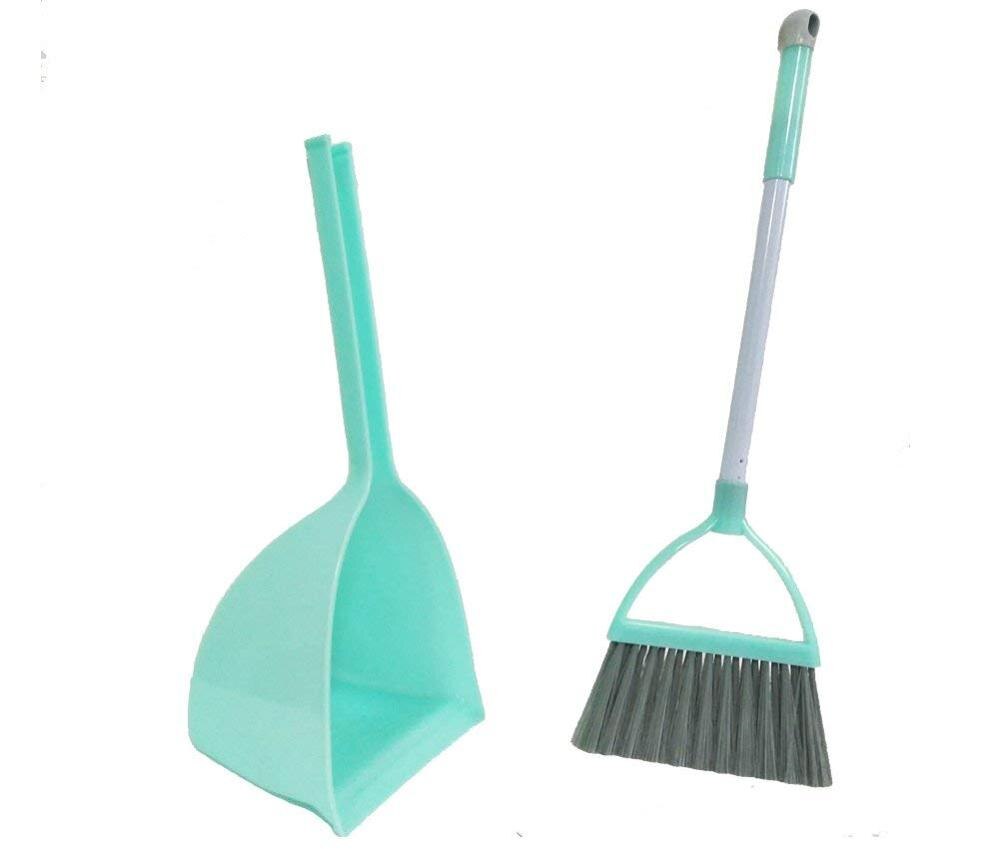 Kid 'S Housekeeping Cleaning Tools Set-5pcs, Inclusief Mop, Bezem, Stof-Pan, Borstel, Handdoek, mama Little Helper!