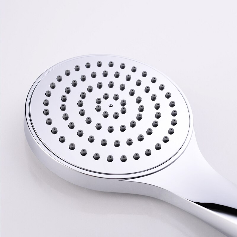Handheld Showerhead with Adjustable ABS Slider Showering System Spray Chrome Plated Hand Shower